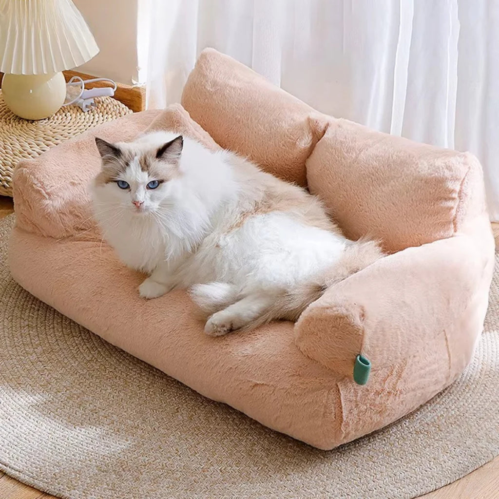Cloud Nest – Canapé-lit de luxe pour chats et petits chiens, oreiller inclus